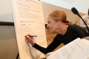 Feminist icon Gloria Steinem signs the petition.