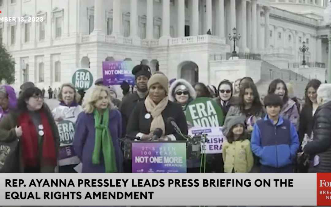 Forbes Breaking News – Ayanna Pressley Leads Press Briefing Calling For The Enshrinement Of The Equal Rights Amendment