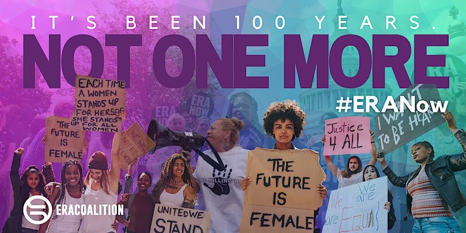 ERA Rally at the White House – It’s been 100 years. NOT ONE MORE!